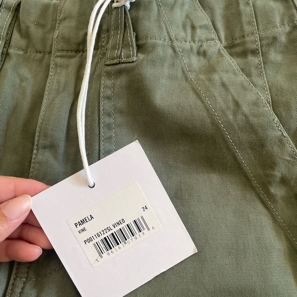 Pistola Pamela High Rise Straight women’s Trousers Green cargo style - Picture 5 of 6